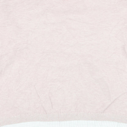 Womens UK Size L Preworn Pink Pullover Jumper