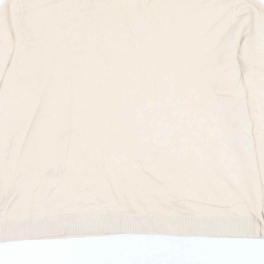 Womens UK Size L Oasis Beige Pullover Jumper