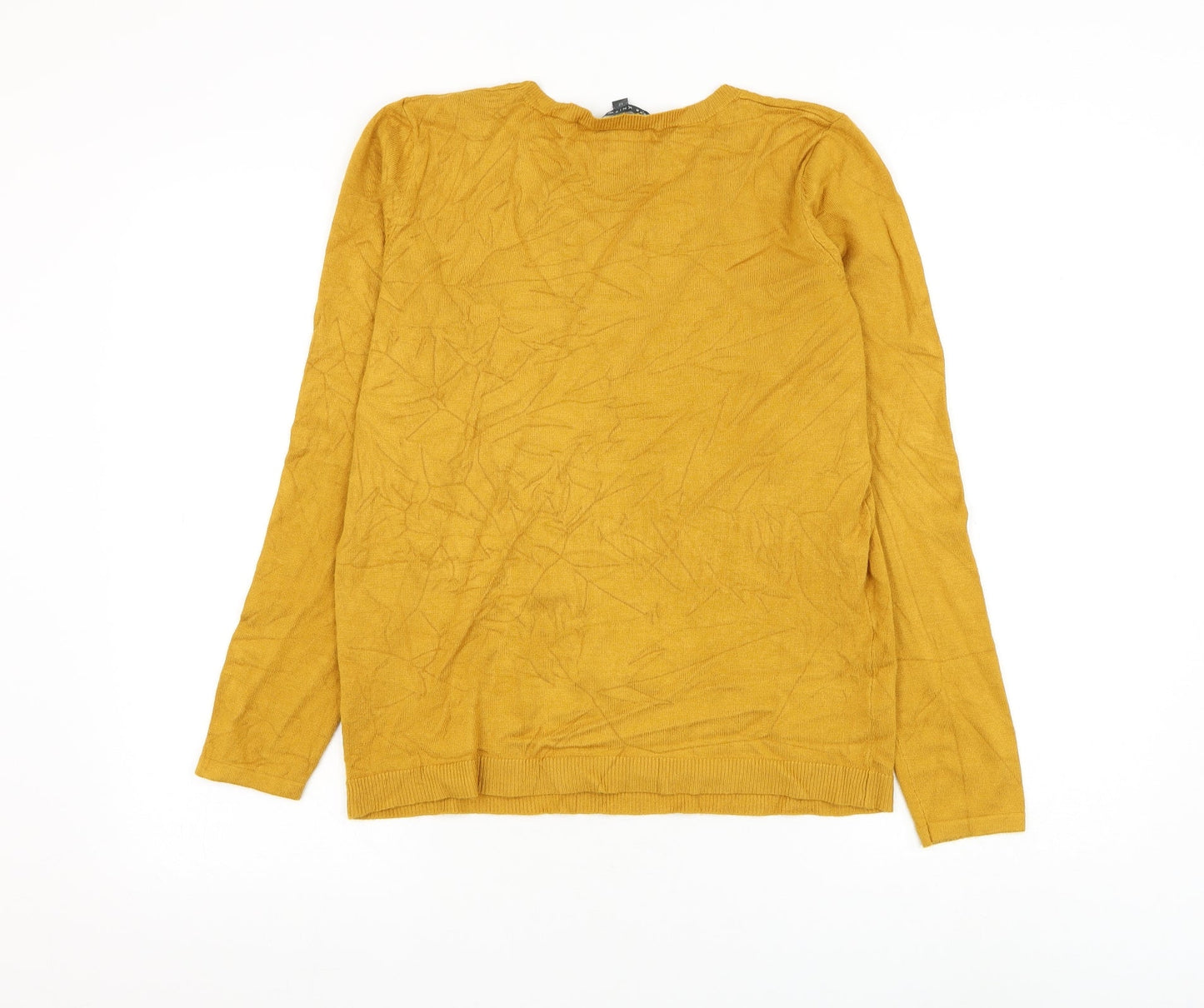 Womens UK Size 12 Bonmarché Yellow Pullover Jumper