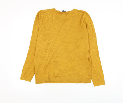 Womens UK Size 12 Bonmarché Yellow Pullover Jumper
