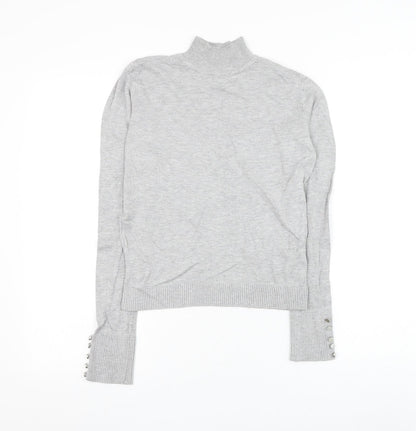 Womens UK Size 12 Topshop Grey Pullover Jumper