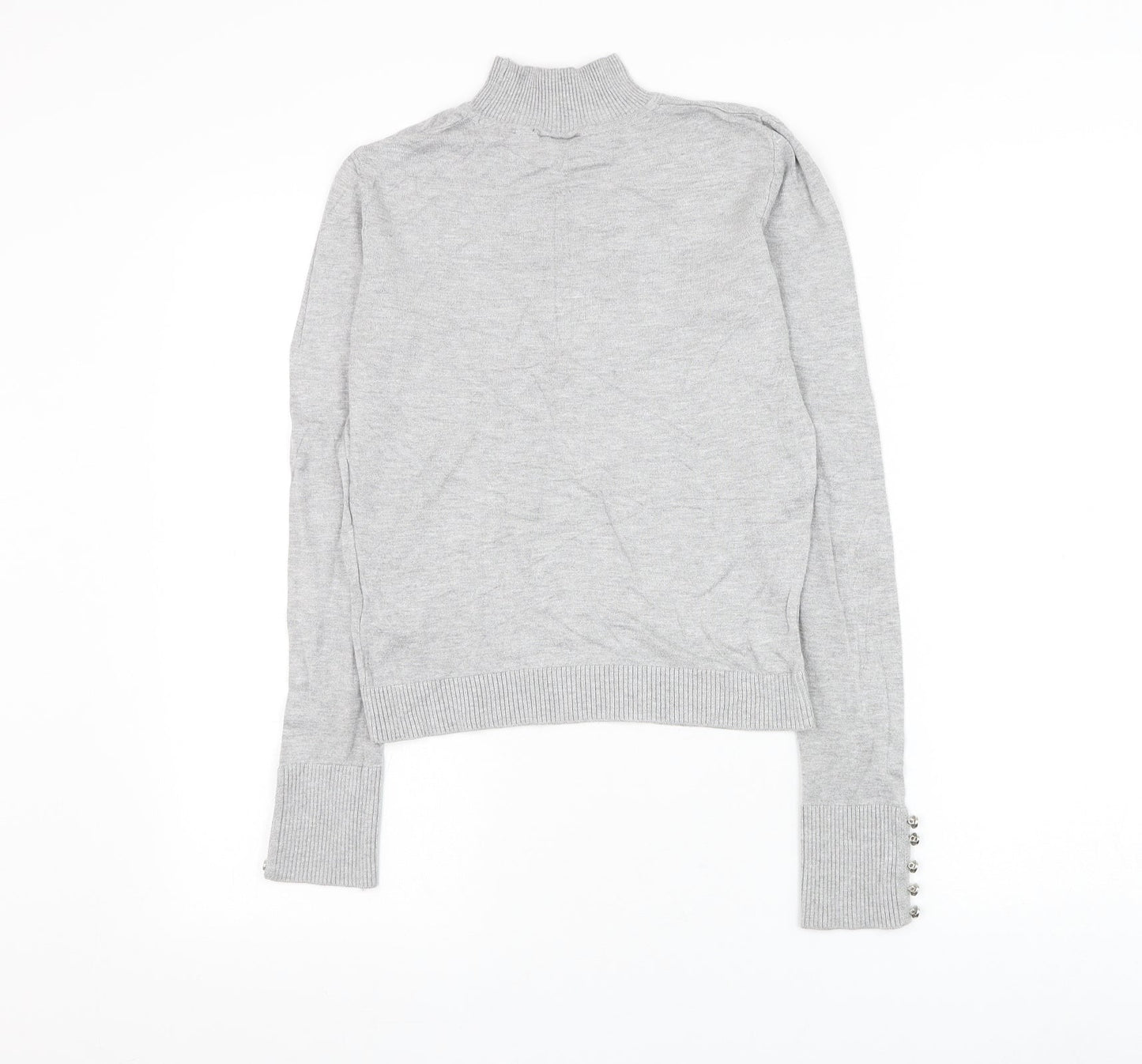 Womens UK Size 12 Topshop Grey Pullover Jumper