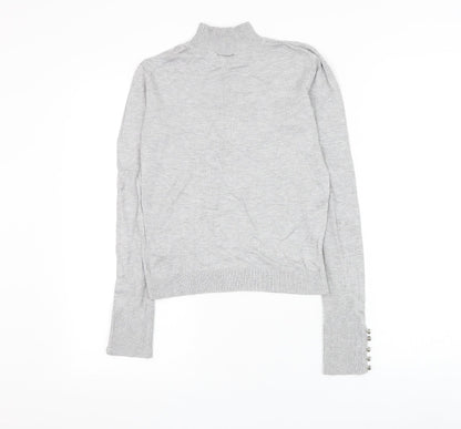 Womens UK Size 12 Topshop Grey Pullover Jumper