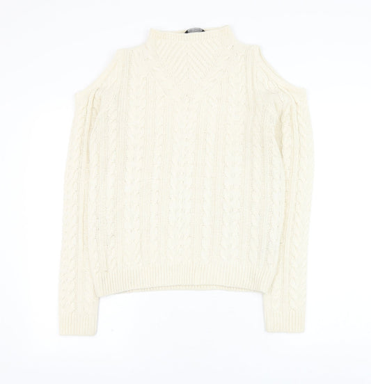Womens UK Size 10 Dorothy Perkins Ivory Pullover Jumper