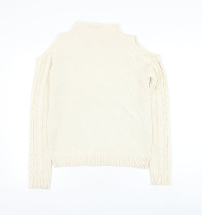 Womens UK Size 10 Dorothy Perkins Ivory Pullover Jumper