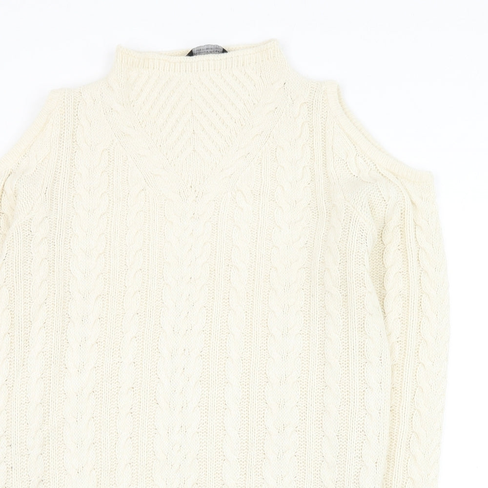 Womens UK Size 10 Dorothy Perkins Ivory Pullover Jumper