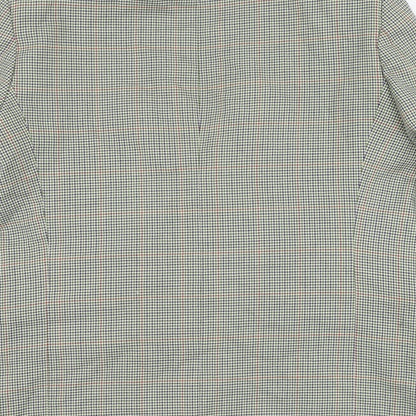Enrico Gorlani Mens Green Houndstooth Polyester Jacket Suit Jacket Size 44