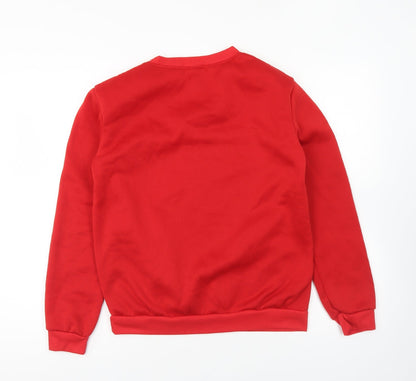 Preworn Womens Red Polyester Pullover Sweatshirt Size S Pullover - Friends