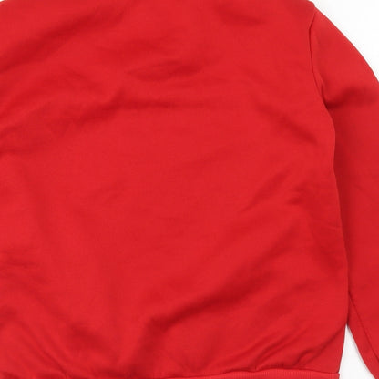 Preworn Womens Red Polyester Pullover Sweatshirt Size S Pullover - Friends