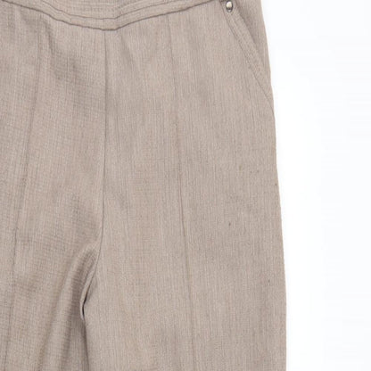 Womens UK Size 12 Marks and Spencer Regular Fit  Brown Trousers
