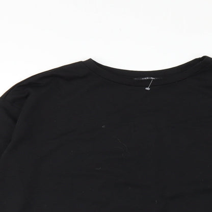 SheIn Womens Black Polyester Pullover Sweatshirt Size M Pullover