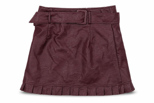 Boohoo Womens Purple Polyurethane Mini Skirt Size 12 Zip