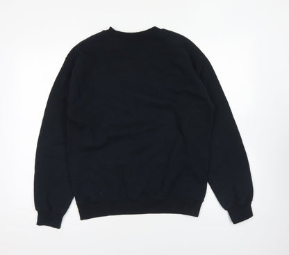 Gildan Womens Black Cotton Pullover Sweatshirt Size S Pullover - Bob Marley