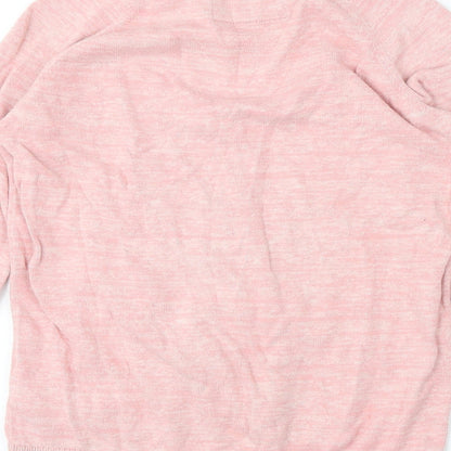 TU Girls Pink Crew Neck Cotton Pullover Jumper Size 13 Years - Dog