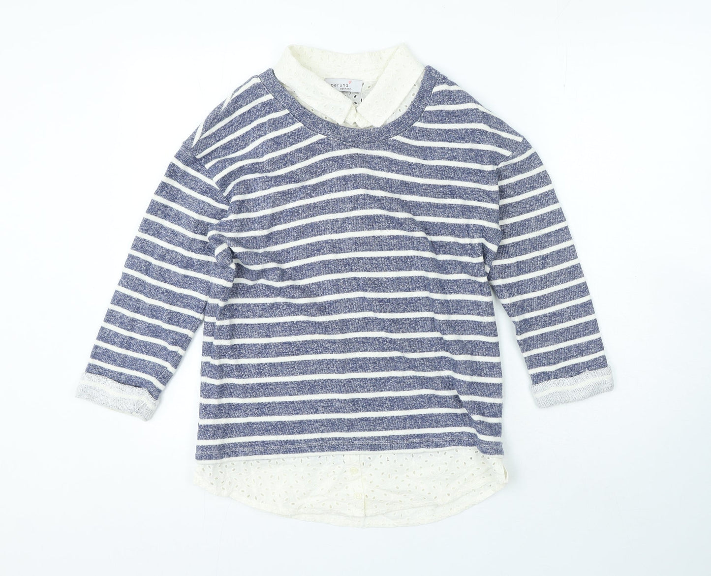Womens UK Size 10 Per Una Blue Pullover Jumper