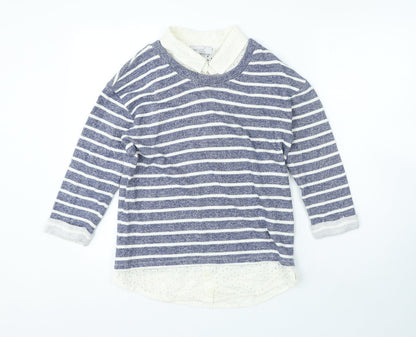 Womens UK Size 10 Per Una Blue Pullover Jumper