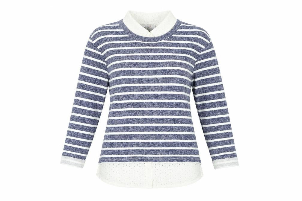 Womens UK Size 10 Per Una Blue Pullover Jumper