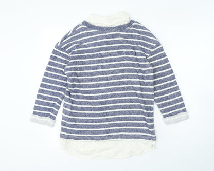 Womens UK Size 10 Per Una Blue Pullover Jumper