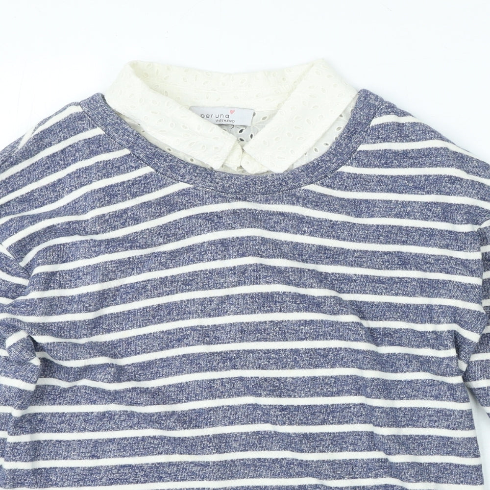 Womens UK Size 10 Per Una Blue Pullover Jumper