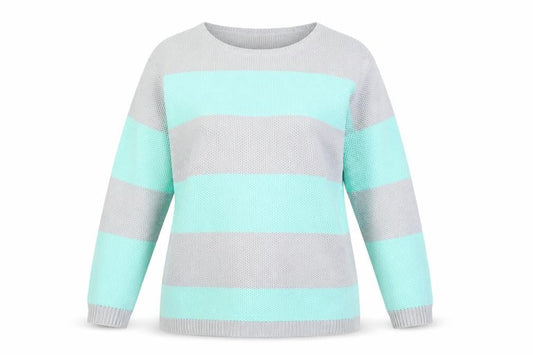Womens UK Size 14 Love Knitwear Blue Pullover Jumper