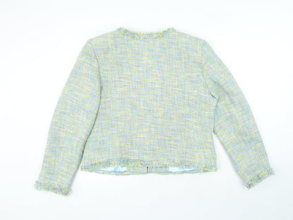 CMD Womens Multicoloured Check Acrylic Suit Jacket Size 18