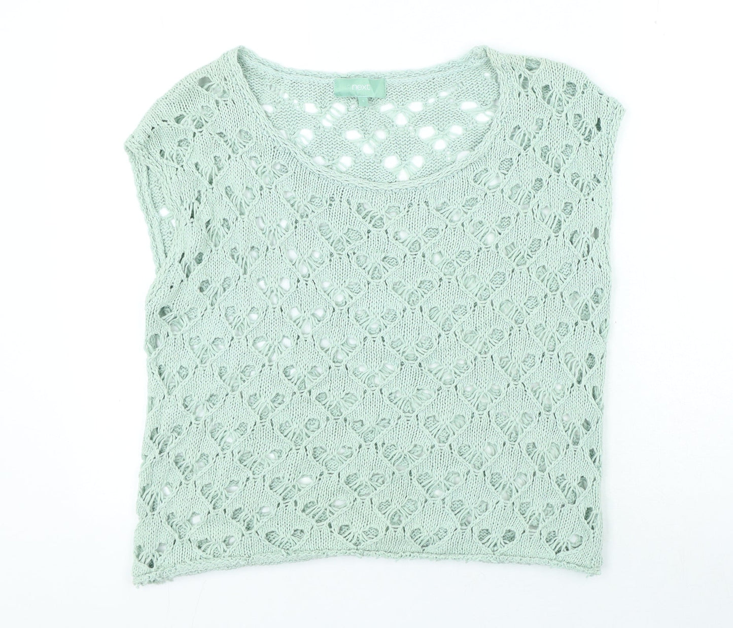 Womens UK Size S NEXT Green Basic T-Shirt