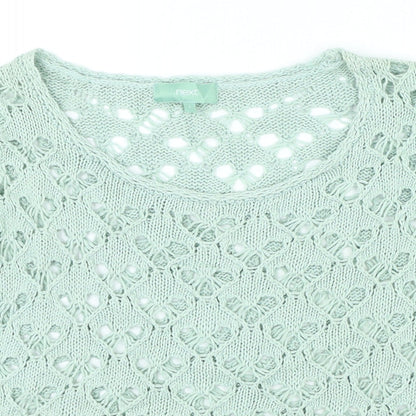 Womens UK Size S NEXT Green Basic T-Shirt