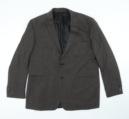 Mens UK Size 46 Karl Jackson Regular Brown Suit Jacket