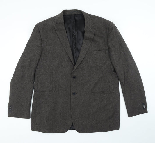 Mens UK Size 46 Karl Jackson Regular Brown Suit Jacket