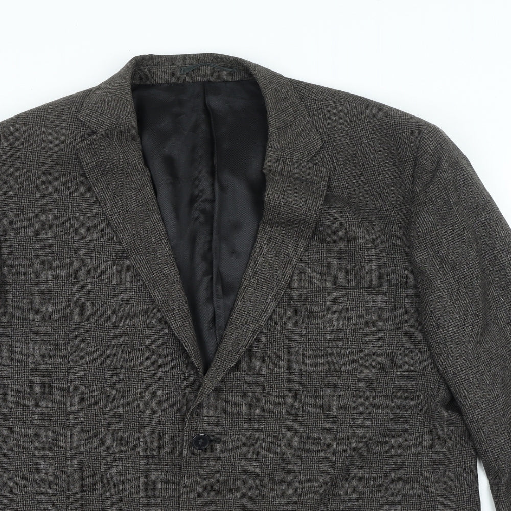 Mens UK Size 46 Karl Jackson Regular Brown Suit Jacket