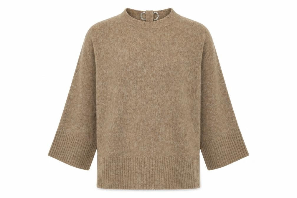 Mens UK Size S River Island Beige Pullover Jumper