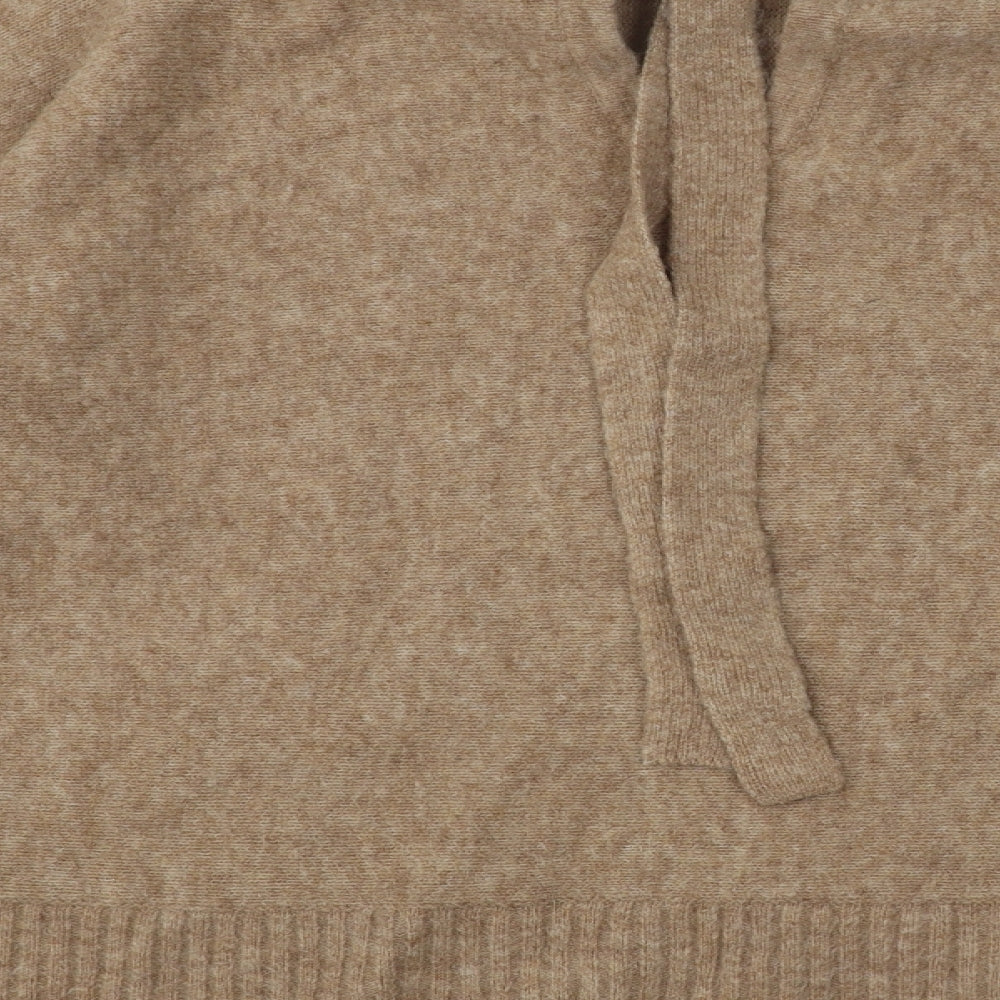 River Island Mens Beige Round Neck Acrylic Pullover Jumper Size S