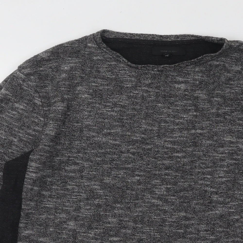 Womens UK Size S River Island Grey Pullover Jumper