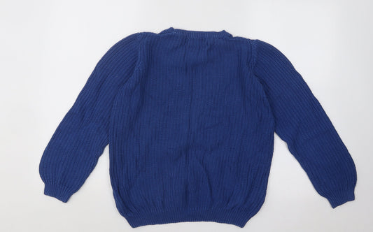 Womens UK Size 12 EWM Blue Pullover Jumper