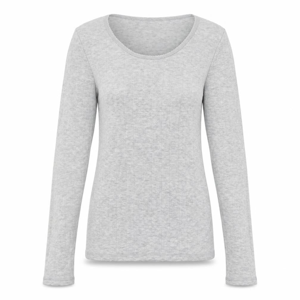 Marks and Spencer Womens Grey Scoop Neck Viscose Pullover Jumper Size 10