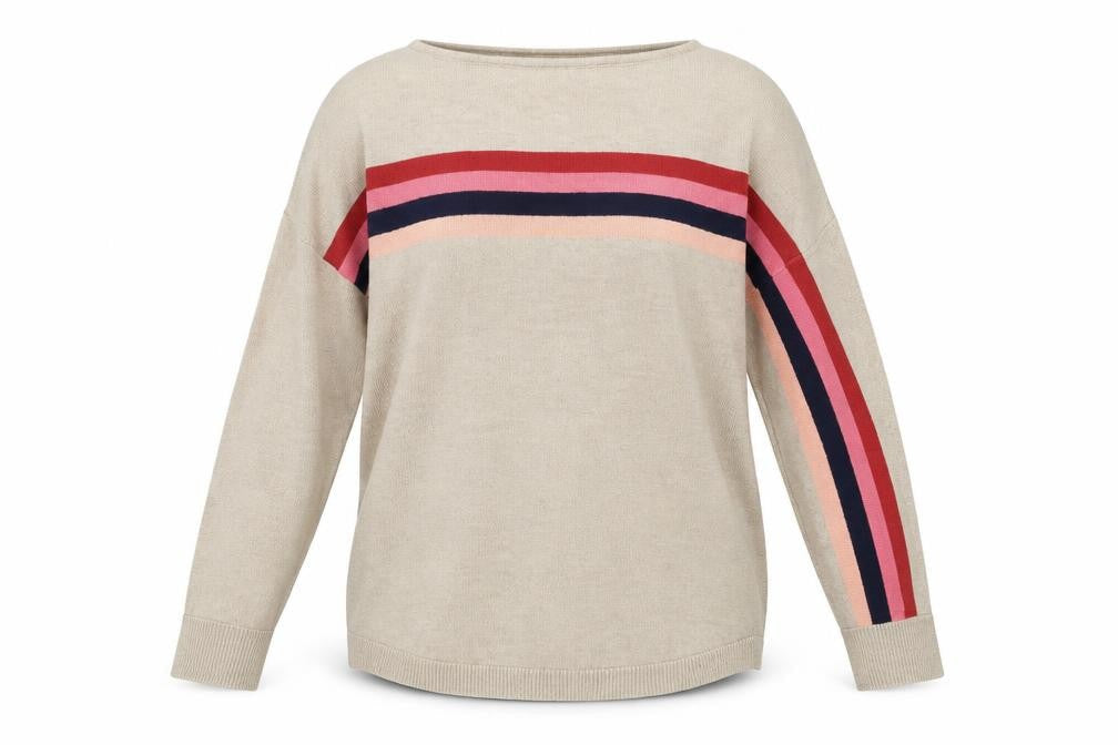Womens UK Size S Oasis Beige Pullover Jumper