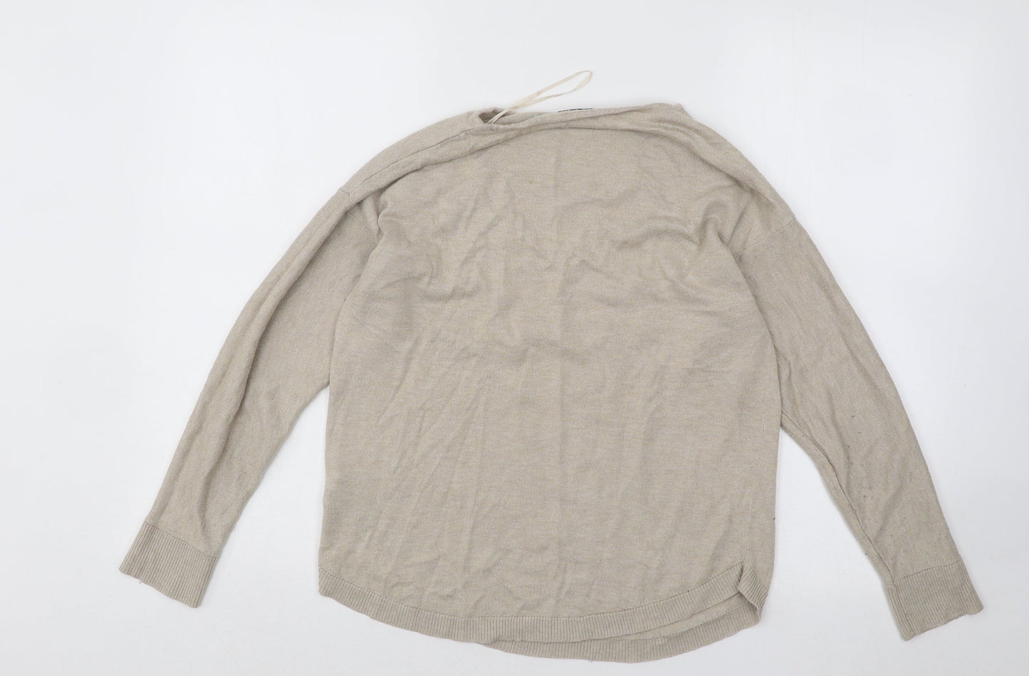 Womens UK Size S Oasis Beige Pullover Jumper