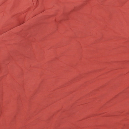 Crew Clothing Womens Orange Cotton Basic T-Shirt Size 12 Boat Neck