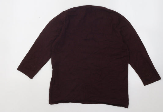 Womens UK Size 12 Warehouse Purple Pullover Jumper