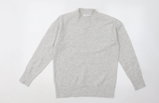 Womens UK Size S Papaya Grey Pullover Jumper