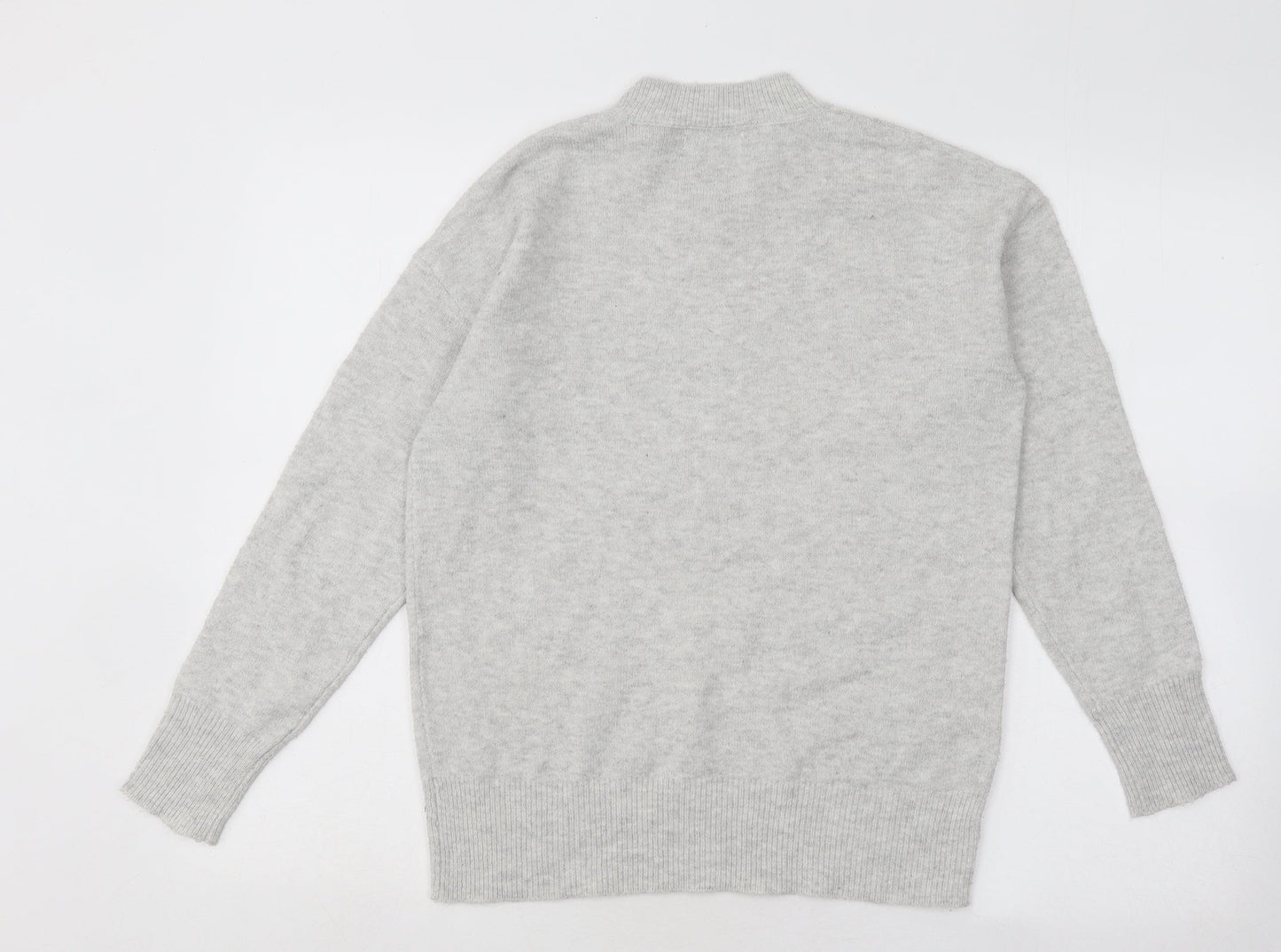 Womens UK Size S Papaya Grey Pullover Jumper