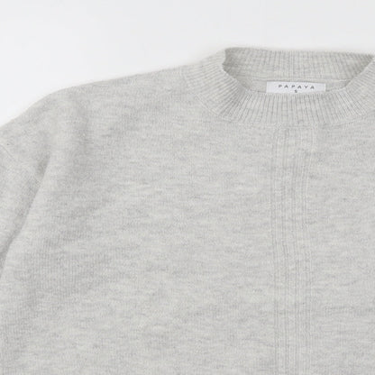 Womens UK Size S Papaya Grey Pullover Jumper