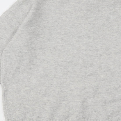 Womens UK Size S Papaya Grey Pullover Jumper