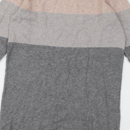 Only Womens Multicoloured Round Neck Acrylic Pullover Jumper Size S