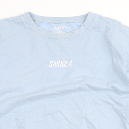 Gungla Womens Blue Cotton Pullover Sweatshirt Size XL Pullover