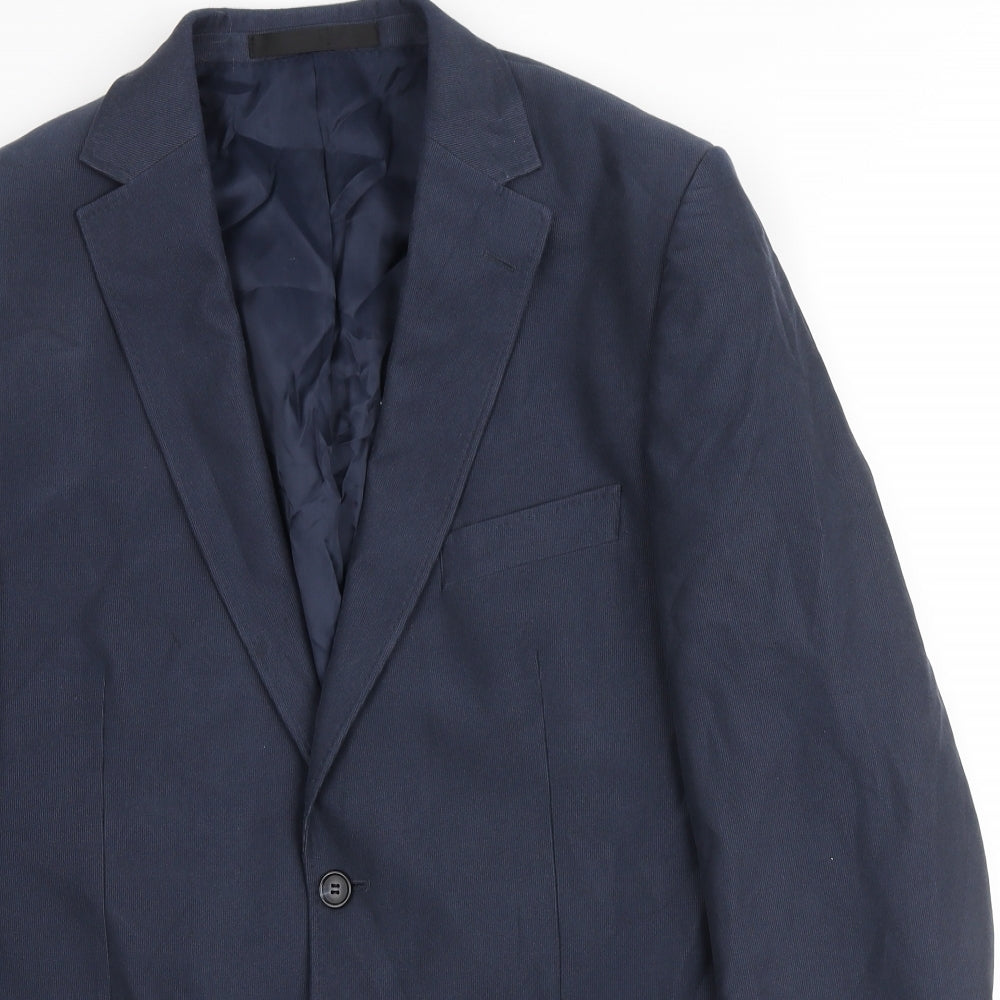 Mens UK Size M Marks and Spencer Regular Blue Suit Jacket