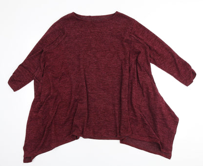 Womens UK Size M Preworn Red Pullover Jumper
