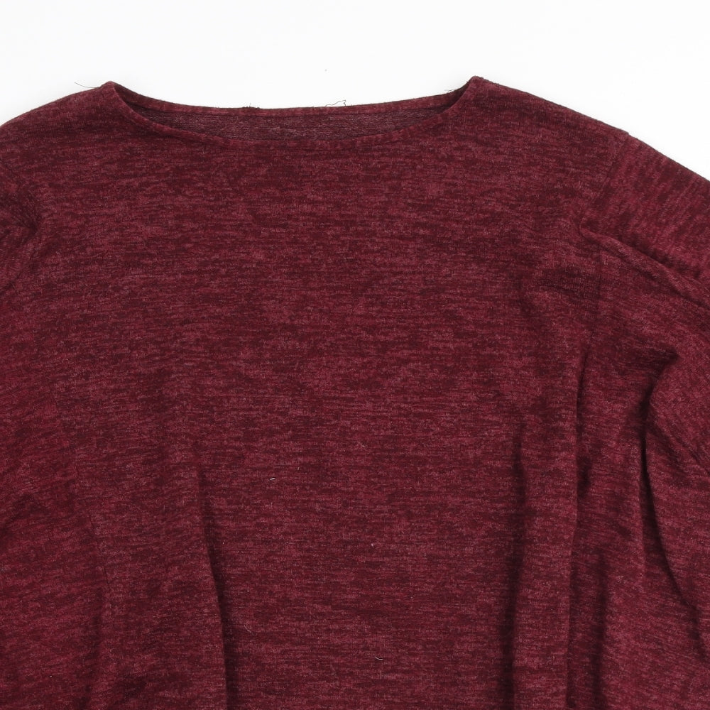 Womens UK Size M Preworn Red Pullover Jumper