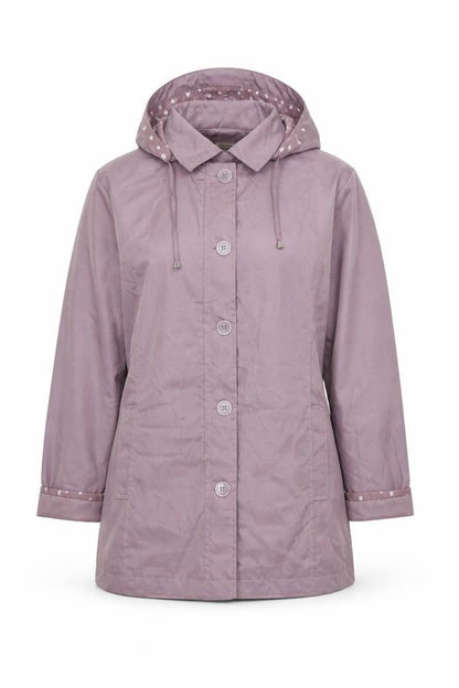 Womens UK Size M Anne De Lancay Pink Anorak Coat