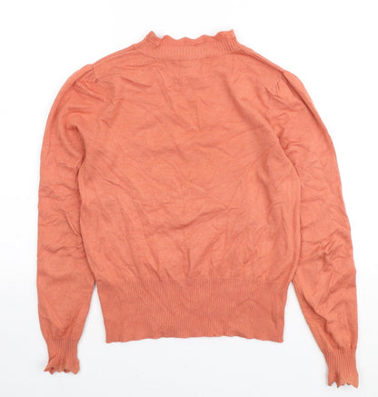 Womens UK Size S Oasis Orange Pullover Jumper